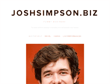 Tablet Screenshot of joshsimpson.biz